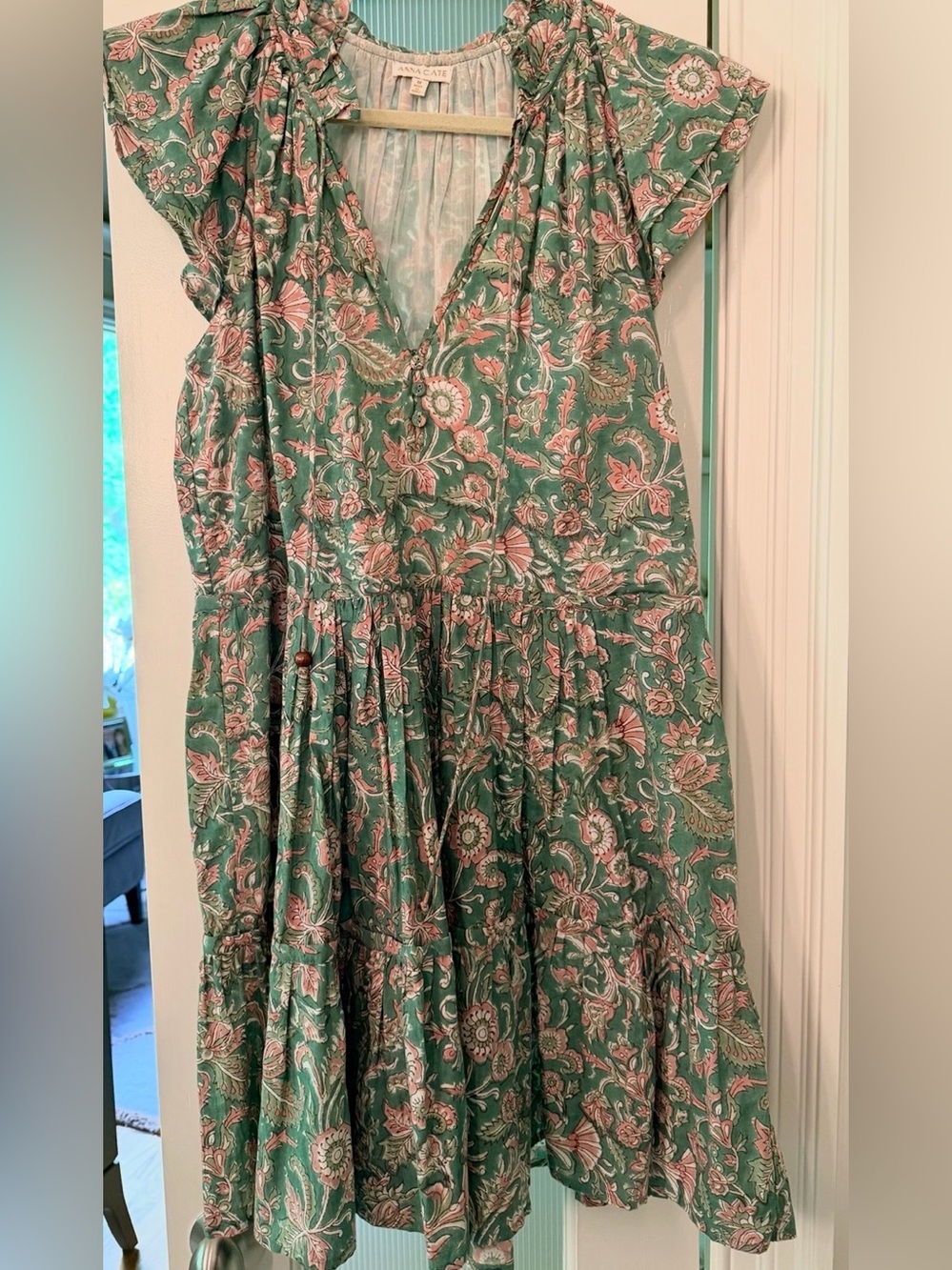 Anna Cate - green floral dress